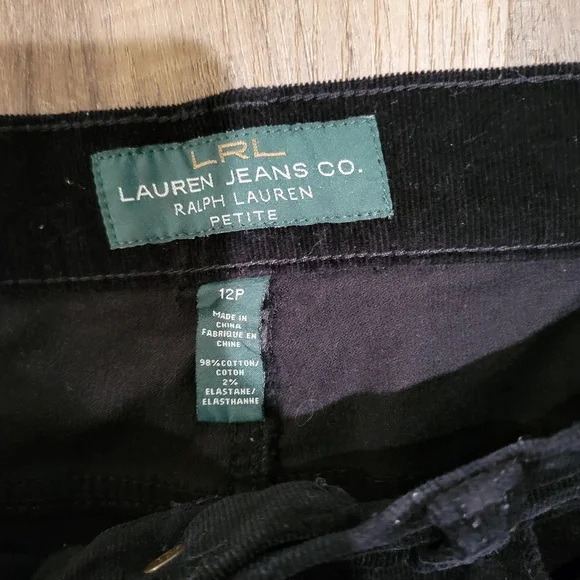 Ralf Lauren Black Corduroy Pants - Picture 8 of 9